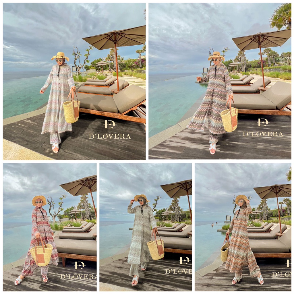 SAFA SET SETELAN CELANA DLOVERA BY OLLA   ORIGINAL