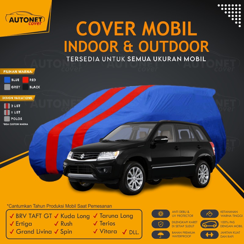 Body Car Cover Suzuki Vitara premium Autonet sarung mobil Waterproof Taruna Long Terios