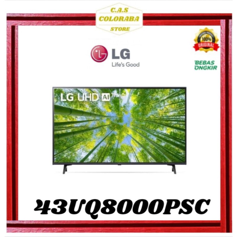 TV LG 43UQ8000PSC SMART TV 43 INCH LED 4K UHD 43UQ8000 43UQ80 43UQ UQ8000 UQ8000PSC
