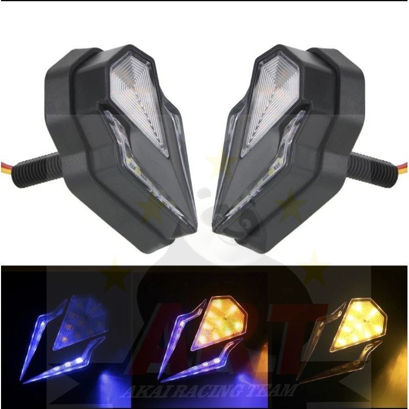 New sen tempel vering new lancip lampu sen tempel led r15 gsx ninja cbr sen CR7  D 238