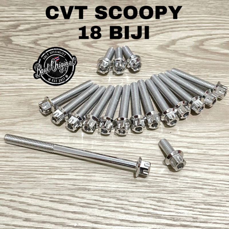 Baut probolt stainless new model bak blok cvt beat scoopy vario 110 led