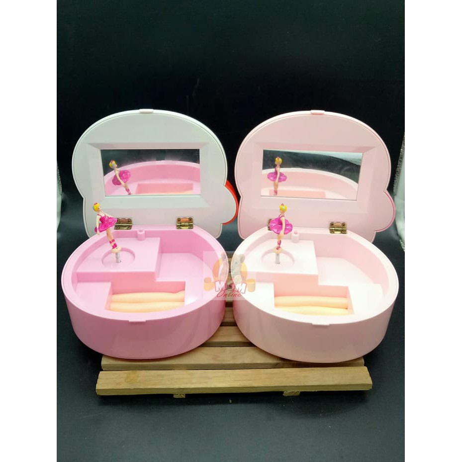 Promo Kotak perhiasan HELLO KITTY kepala   Kotak musik   Jewelry Music Box Murah