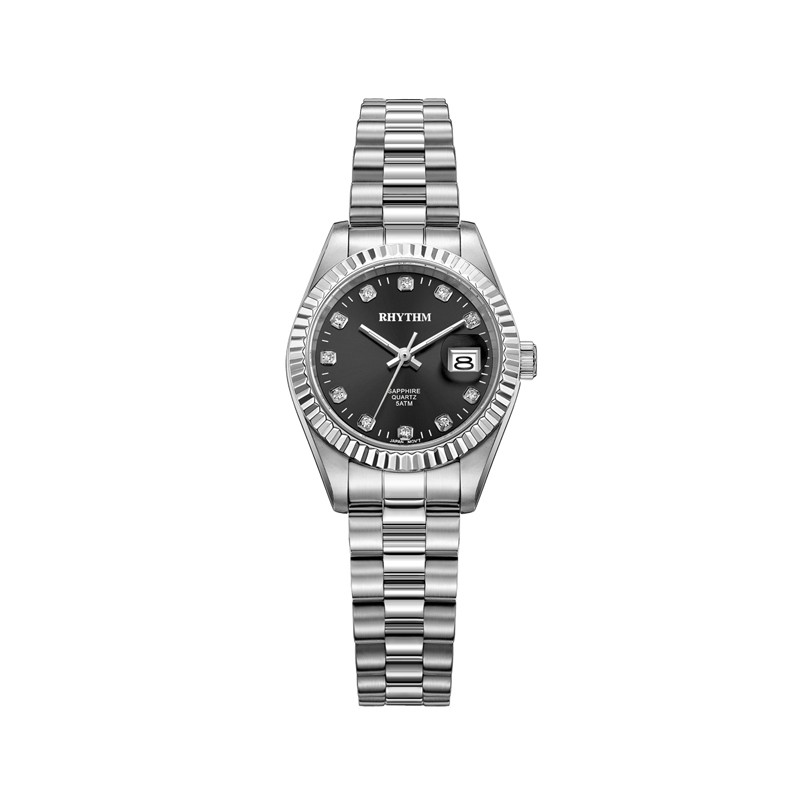 Rhythm RQ1610S08 Jam Tangan Wanita Stainless Steel