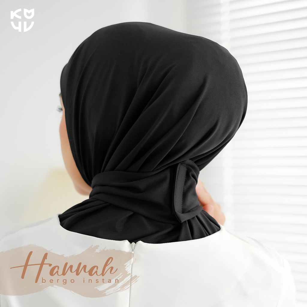 Koyu Hijab Bergo Jersey Instan Hannah