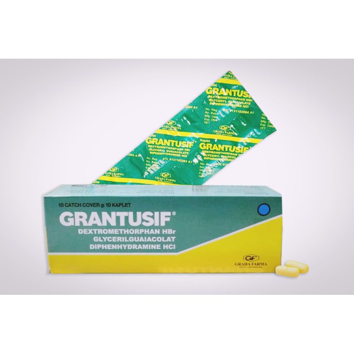 GRANTUSIF Obat Batuk Pilek - 1 Box 100 kaplet