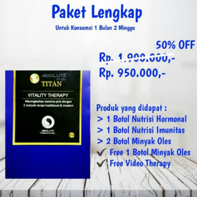 PAKET LENGKAP ABSOLUTE TITAN