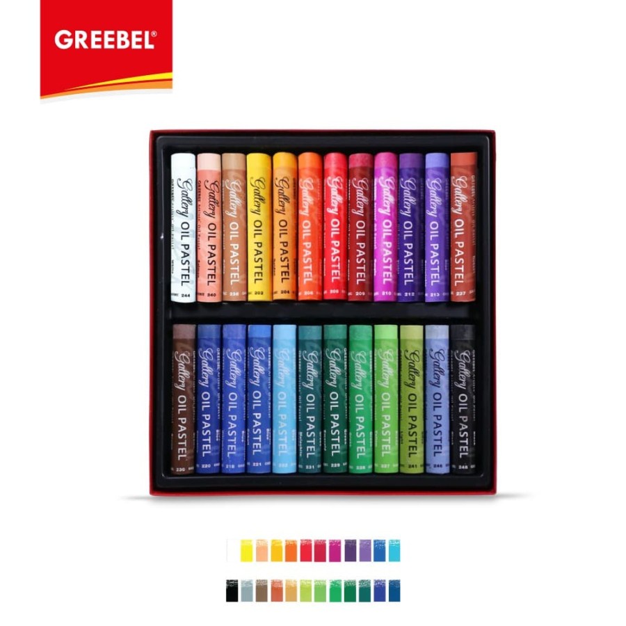 Oil Pastels Artist Gallery Greebel 130624 - 24 Warna