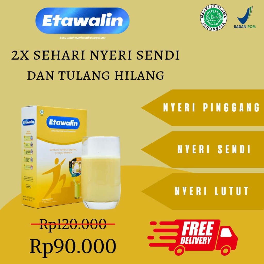 Etawalin Susu Kambing Etawa Nyeri Sendi dan Asam Urat Paket 1 Box