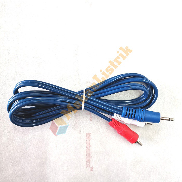 Kabel Aux Audio 3.5mm Ke 2 RCA Audio 1.5 Meter Sivicom