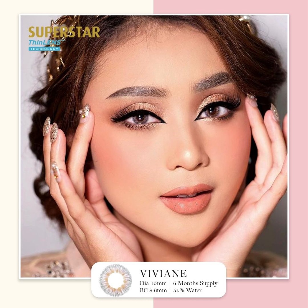 [PILIH LOKAL] Superstar Viviane softlens warna bulanan