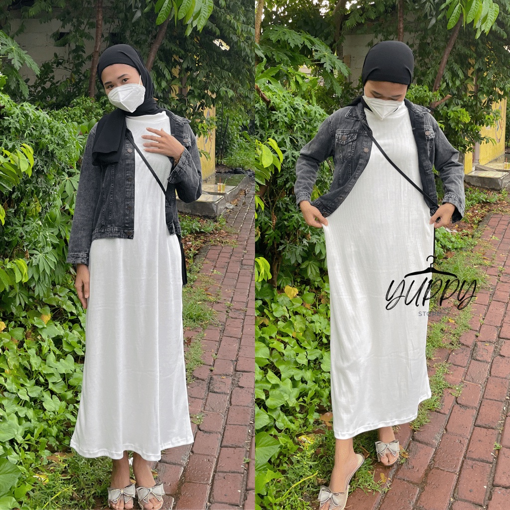 INNER DRESS RAJUT PREMIUM/INNER DRESS PREMIUM/MANGSET GAMIS RAJUT/INNER MANGSET