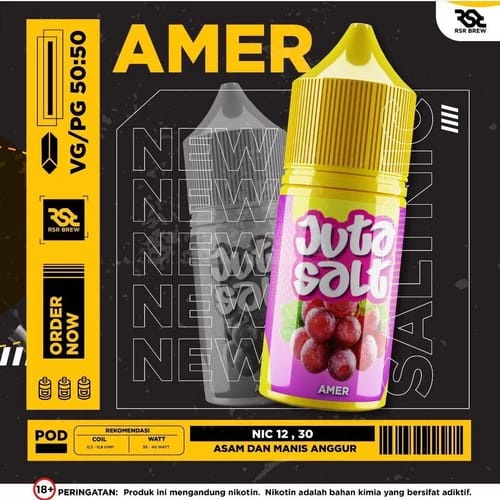 JUTA JUICE ANGGUR MERAH AMER SALT NIC 30ML - AUTHENTIC