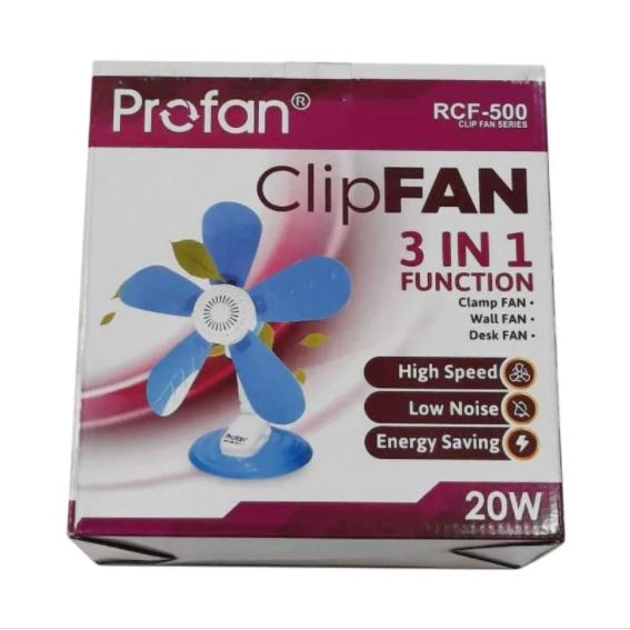 Kipas Jepit PROFAN 3 in 1 - Kipas Duduk Jepit Dinding  - Clip Fan