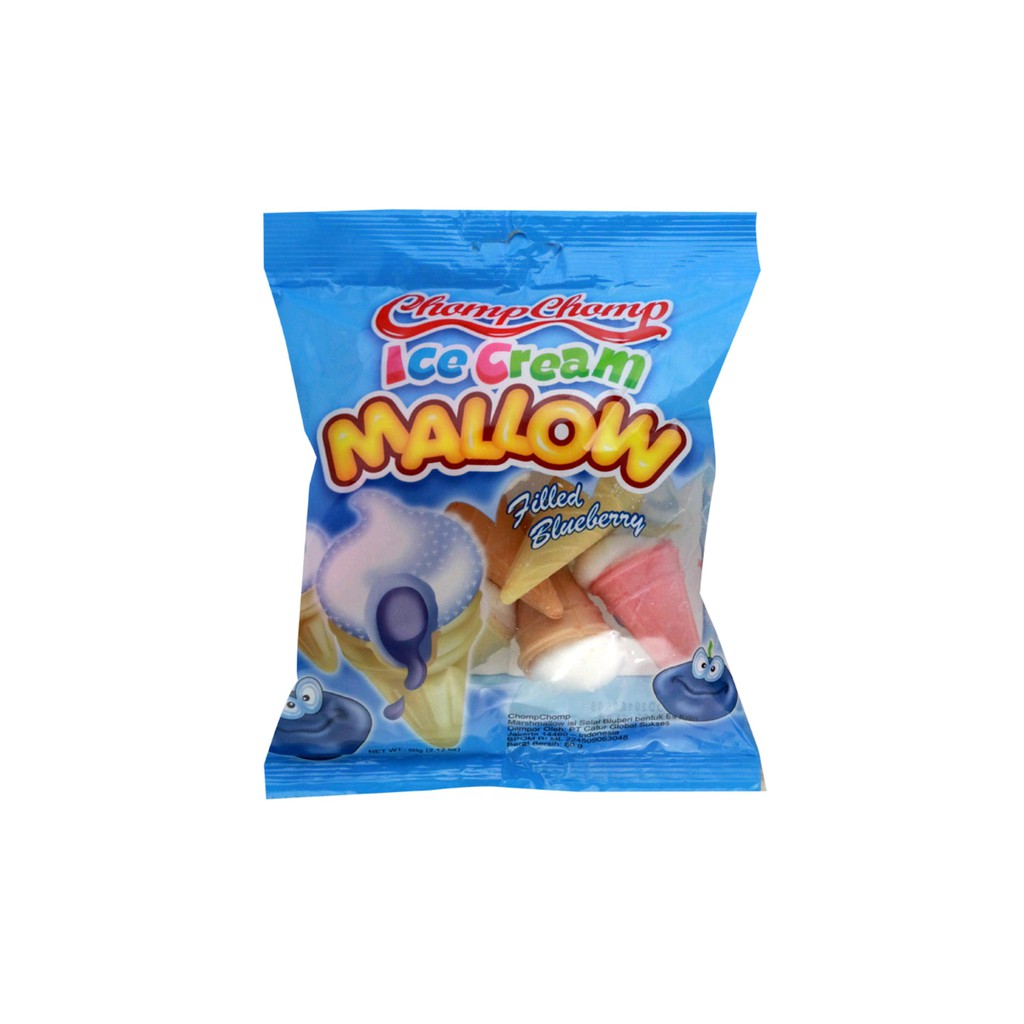 

Chomp Chomp Ice Cream Marshmallow Blueberry 60 gram/ Chompchomp Mallow