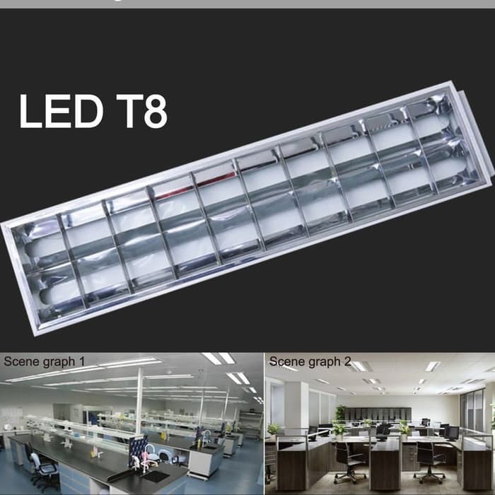 Kap lampu rm konde 2x36 watt RM-101