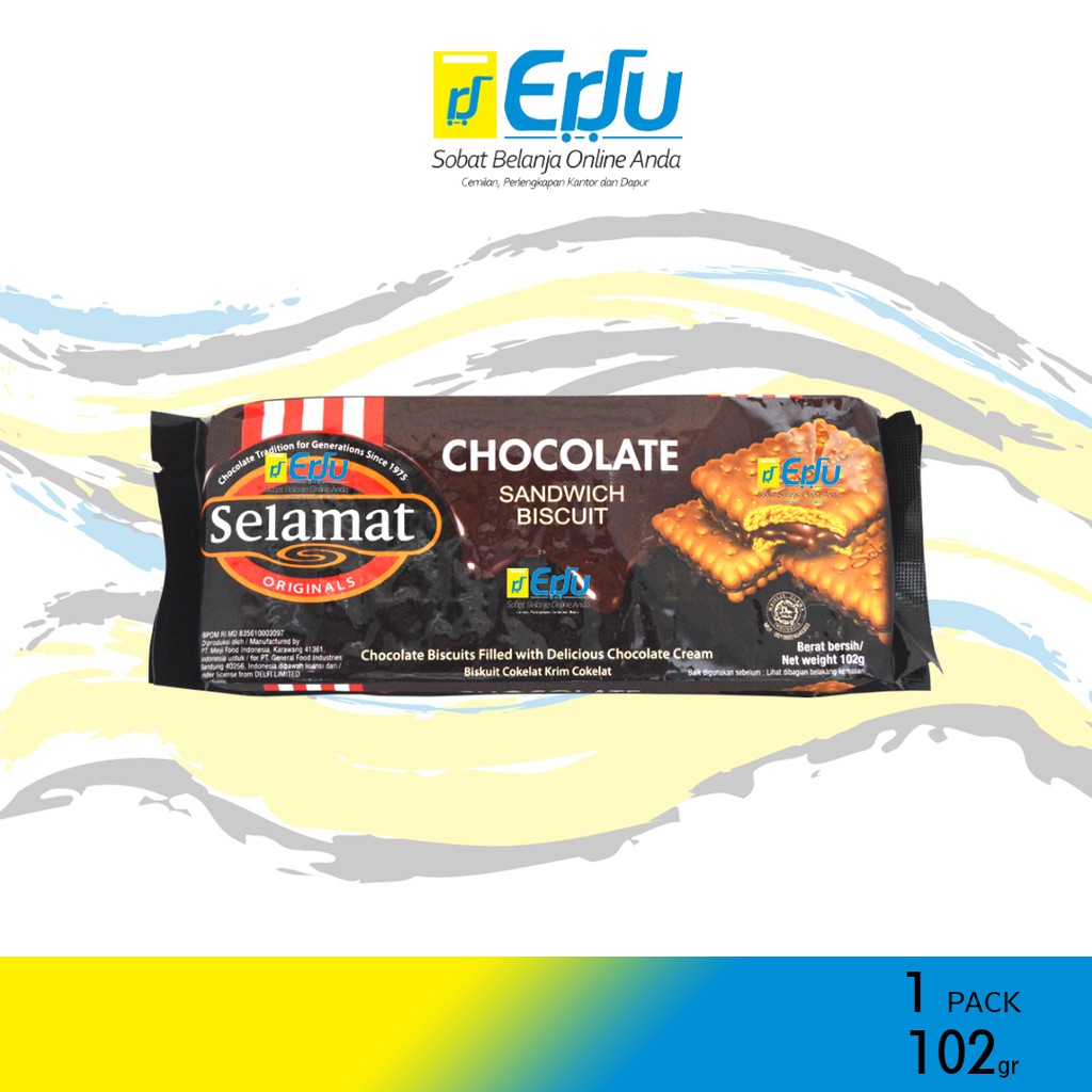 

PACK Selamat Wafer Coklat Kue Biskuit Sandwich Chocolate Halal MUI - 102gr