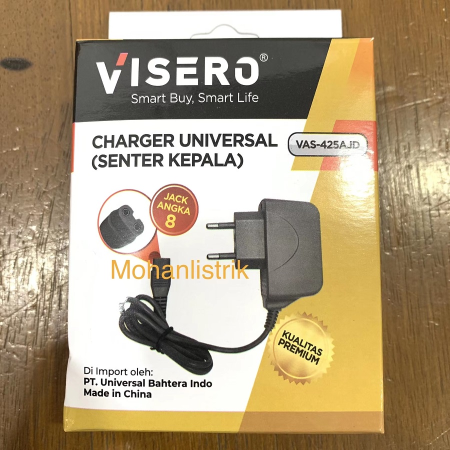 CHARGER SENTER KEPALA 2 LUBANG VISERO VAS-425AJD CAS CASAN SENTER KEPALA