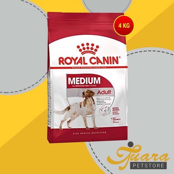 Makanan Khusus Anjing Ras Sedang - Royal Canin Medium Adult 4 Kg