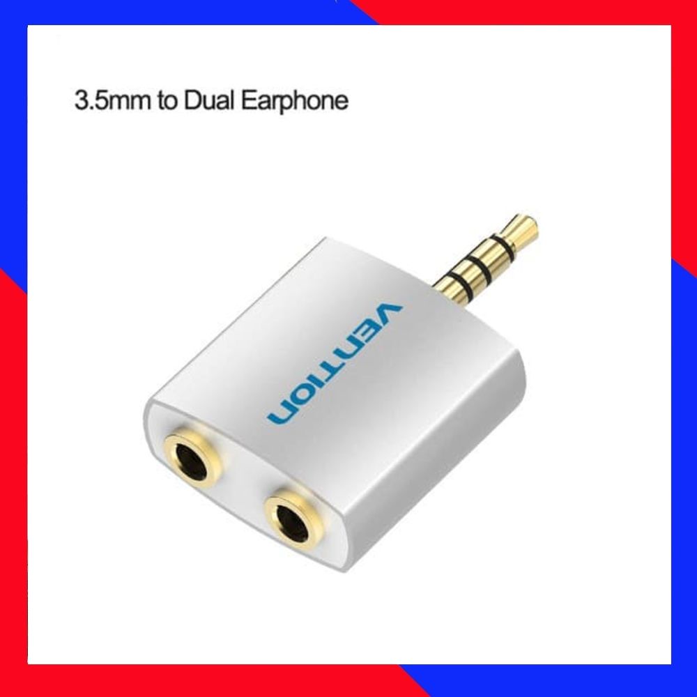 

Best Seller !! Splitter Jack Audio AUX 3.5mm 2 Port Earphone