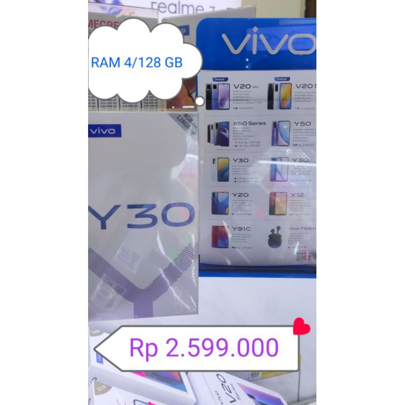 VIVO Y30 RAM 4/128 BLUE/WHITE