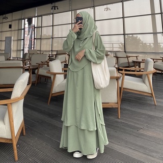 HAMEEDA SET TUNIK & ROK hijab shafiyya hi.shafiyya set rok murah