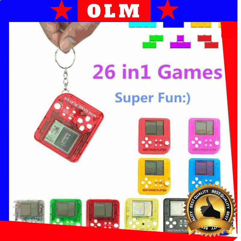 OLM - 397 CONSOLE GAME TETRIS MINI PORTABLE / GAME TETRIS / GANTUNGAN GAME TETRIS / GAME ELEKTRONIK