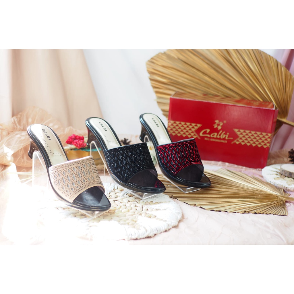 SANDAL HEELS IMPOR WANITA CALBI CRX 1824 TERBARU SANDAL PESTA WANITA KEKINIAN SANDAL CALBI ORIGINAL 