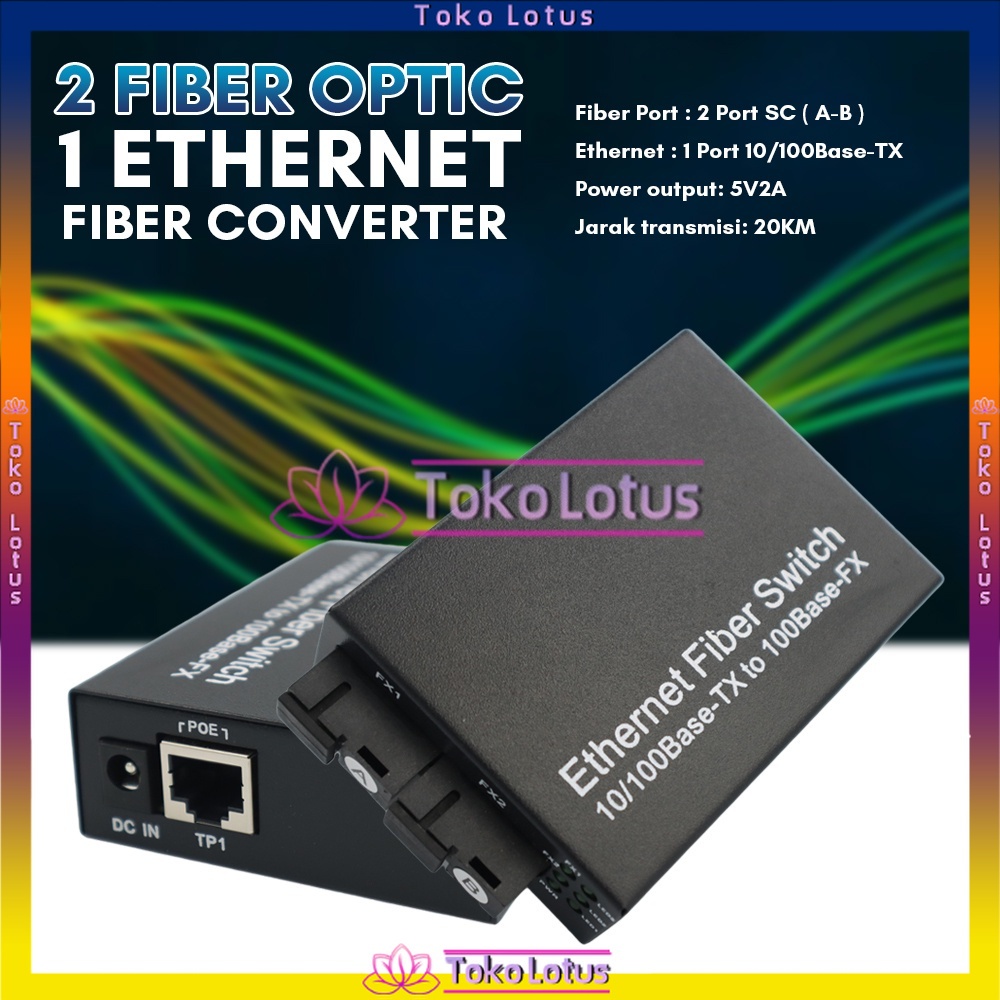 [Bisa Bayar COD] Konverter Saja / Fullset 2F1E - CM2F1E -POE MEDIA CONVERTER 10/100 20KM SC - Media Konverter Fiber Optik