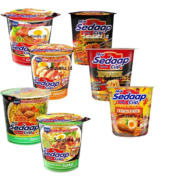 

Mie Sedaap Cup All Variant