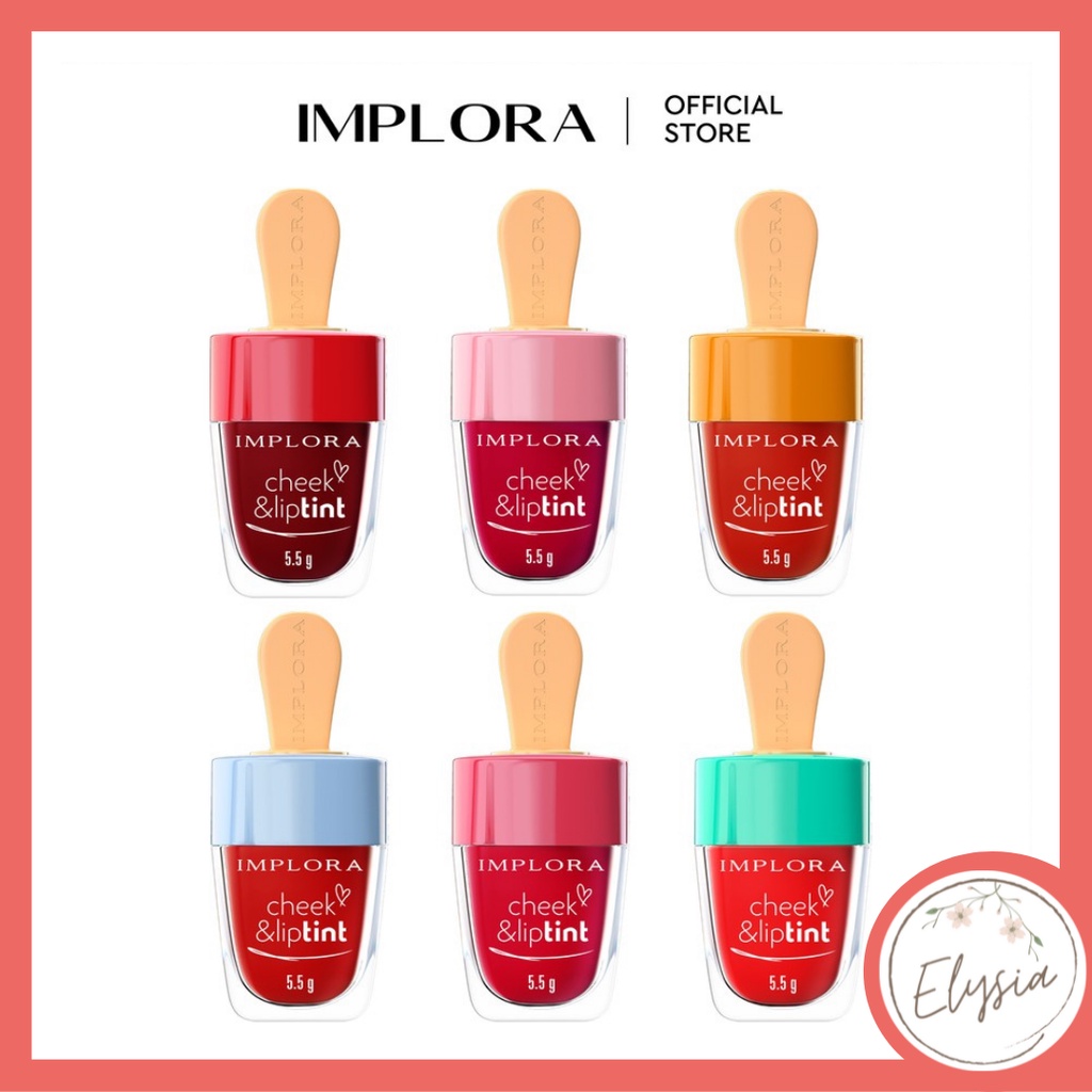 [SALE] IMPLORA Cheek &amp; Liptint / Lip Tint / Ice Cream 5.5gr