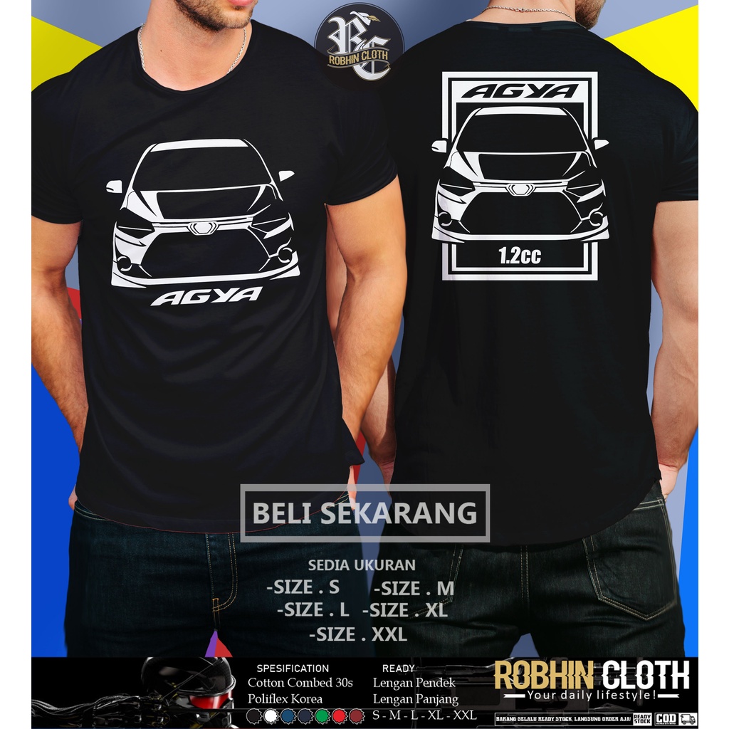 Kaos Mobil Honda Agya Racing Baju Otomotif