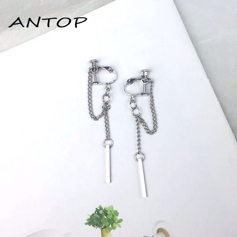 Anting Rantai Model Salib Gaya Retro Punk Hipster ANTOP