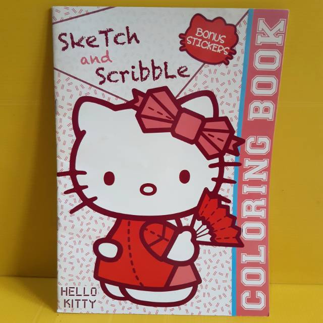 

Coloring Book Hello Kitty Sketch And Scribble License By Sanrio Movie