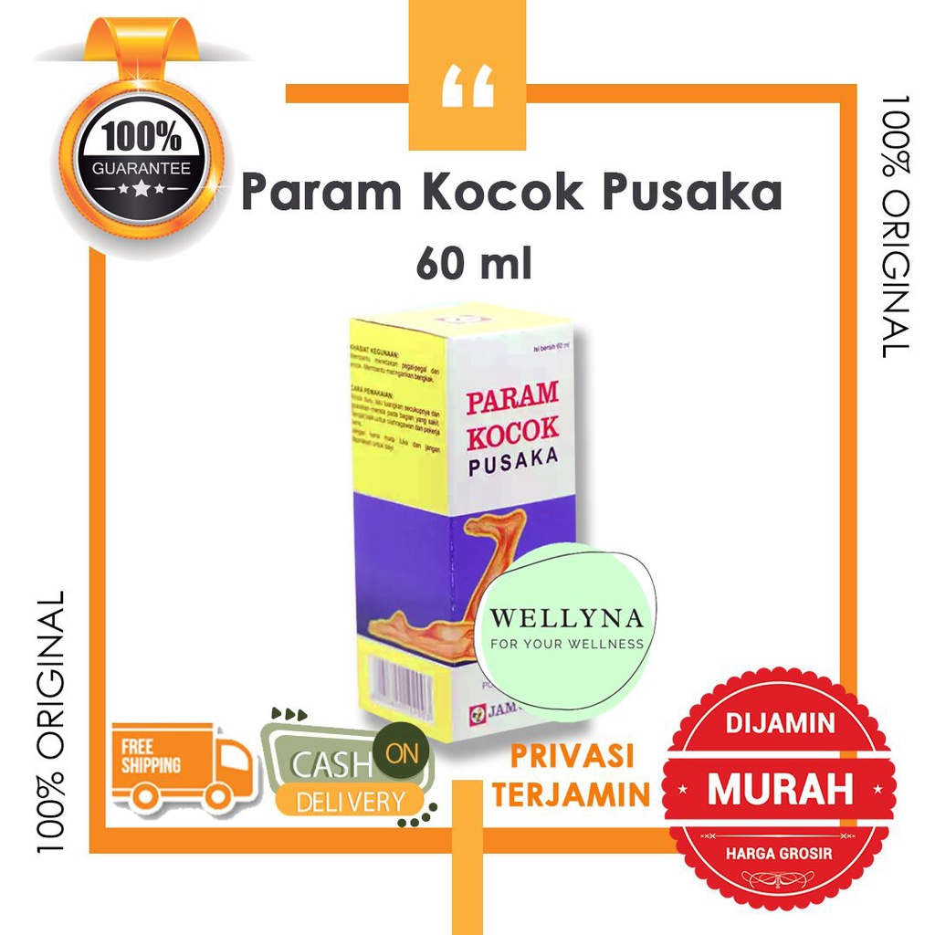 Koyo Cair Parem Param Kocok Pusaka Cap Jago- Meredakan Nyeri Encok, Salah Urat, dan keseleo