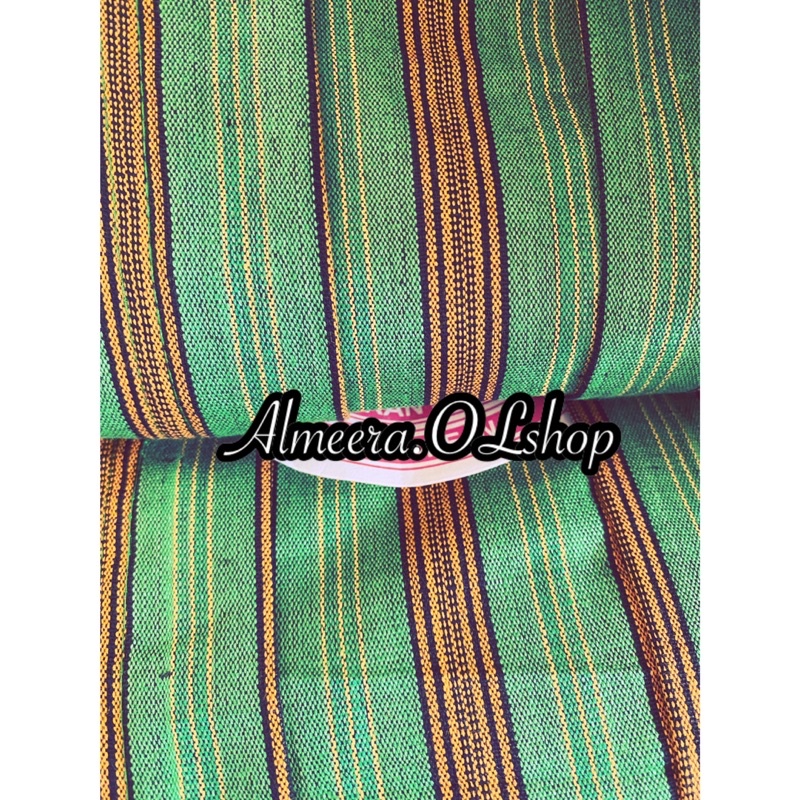 kebaya lurik alusan warna hijau rajakeong istimewa