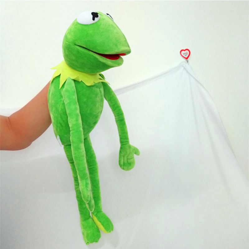 60cm Big Full Body Boneka Kermit the Frog Hand Puppet Soft Plush Toy Kids Gift Mainan