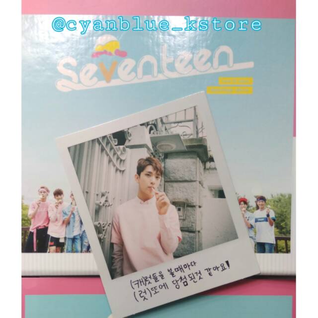 JOSHUA BIG POLAROID + Mini Poster SEVENTEEN AJU NICE REPACKAGE ALBUM