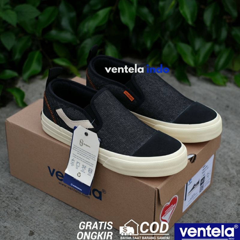 Ventela Slipon Denim Black ( Ventela x Badjatex )