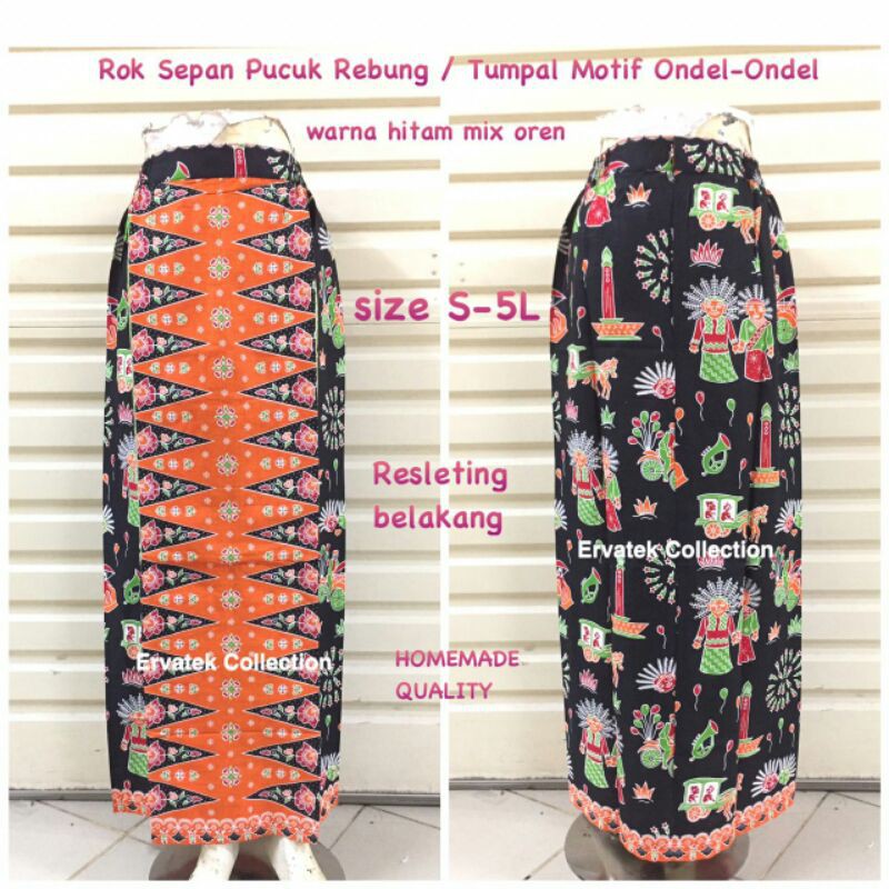 Rok Sepan Tumpal Panjang ST02 JAHITAN HOMEMADE Rok Betawi Rok Sepan Tumpal Panjang ST02 JAHITAN HOMEMADE Rok Betawi