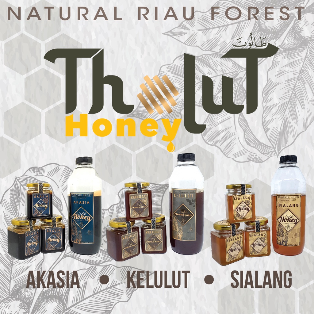 

THOLUT HONEY , Madu Sialang , Madu Akasia, Madu Riau , Raw Honey 250 gr