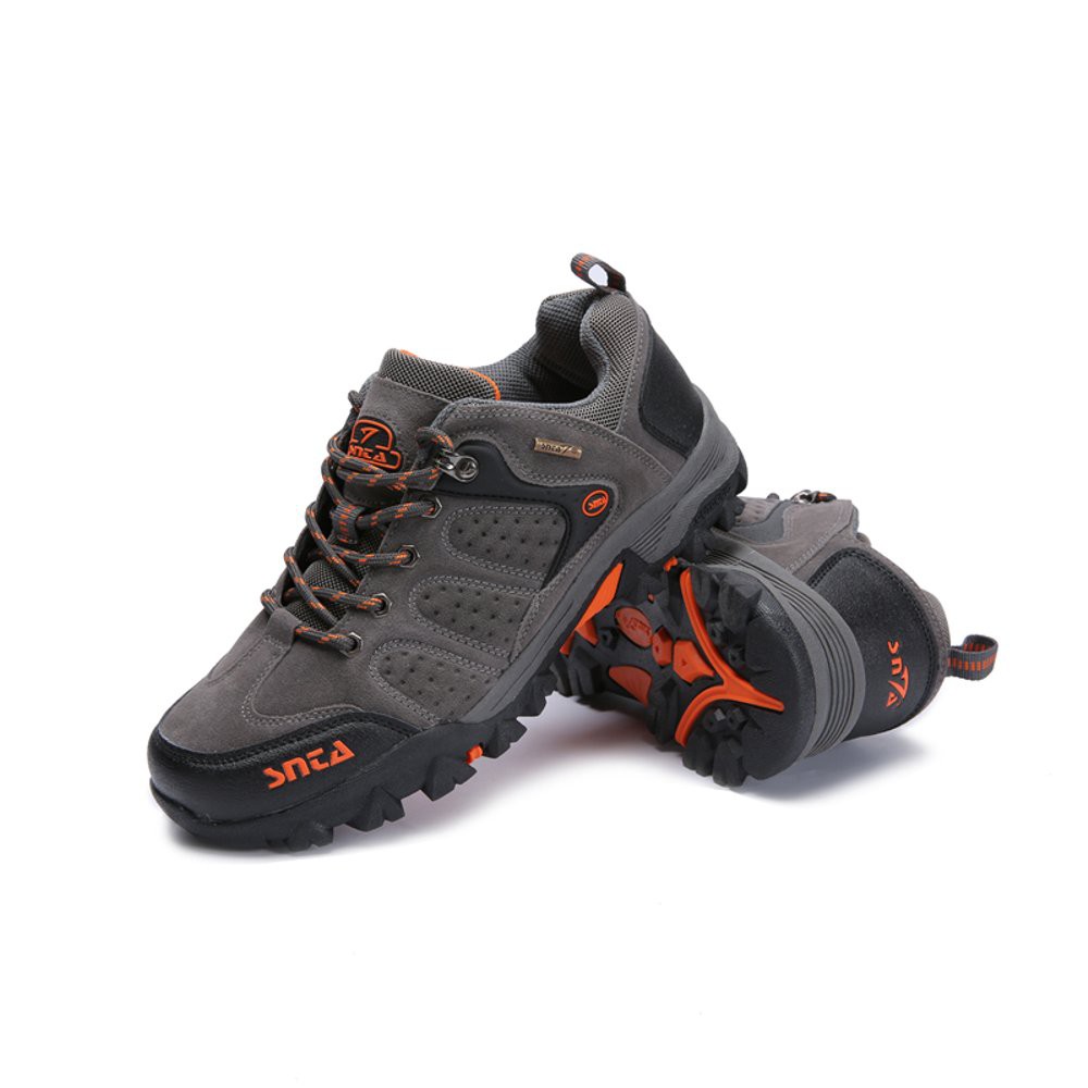 SEPATU GUNUNG SNTA 432 GREY ORANGE - SEPATU OUTDOOR PRIA