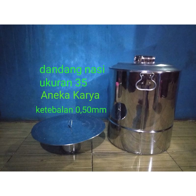 dandang atau buleng nasi ukuran 35 stainless steel murmer