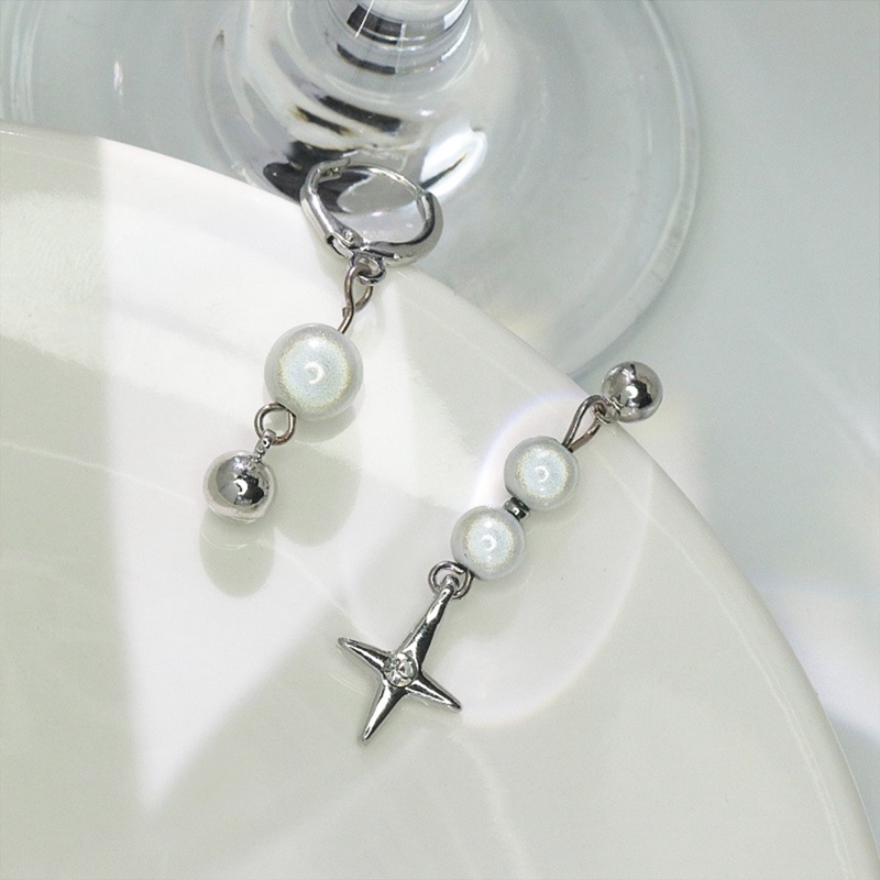 Anting Manik-Manik Reflektif Irregular Untuk Wanita