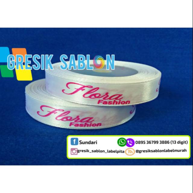 

2 Roll Label Satin Ukuran 1,25 cm