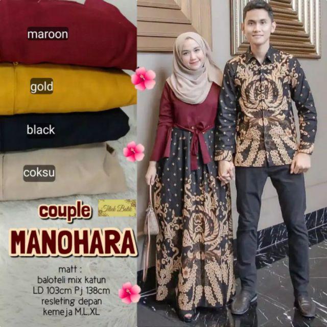 Couple Batik Maxi Dress Gamis Jayatri Manohara 2499 Original 058