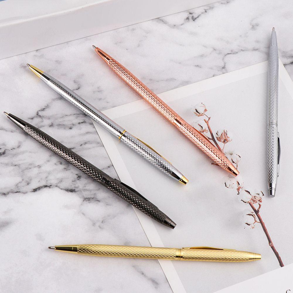 Suyo Metal Ballpoint Fashion Alat Tulis Logam Kantor Halus Perlengkapan Menulis