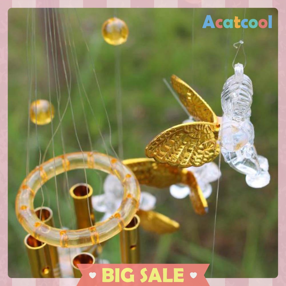 Angel Cupid Creative Bell Wind Chimes Home Yard Garden Hanging Decor