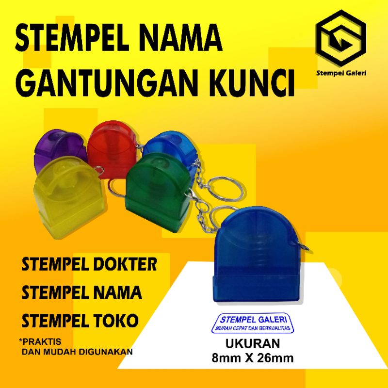 Jual Stempel Nama Gantungan Kunci Shopee Indonesia