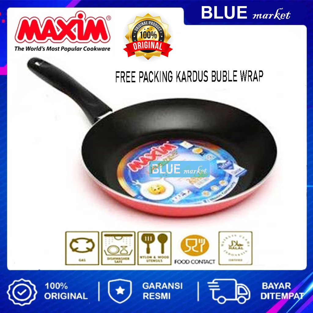 Teflon Maxim Valentino Anti Lengket ukuran 18cm,20cm,22cm,24cm,26cm