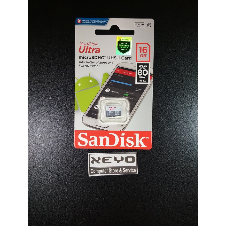 Sandisk Ultra Micro SD - Micro SD Class 10 48MBs 16GB 16 GB